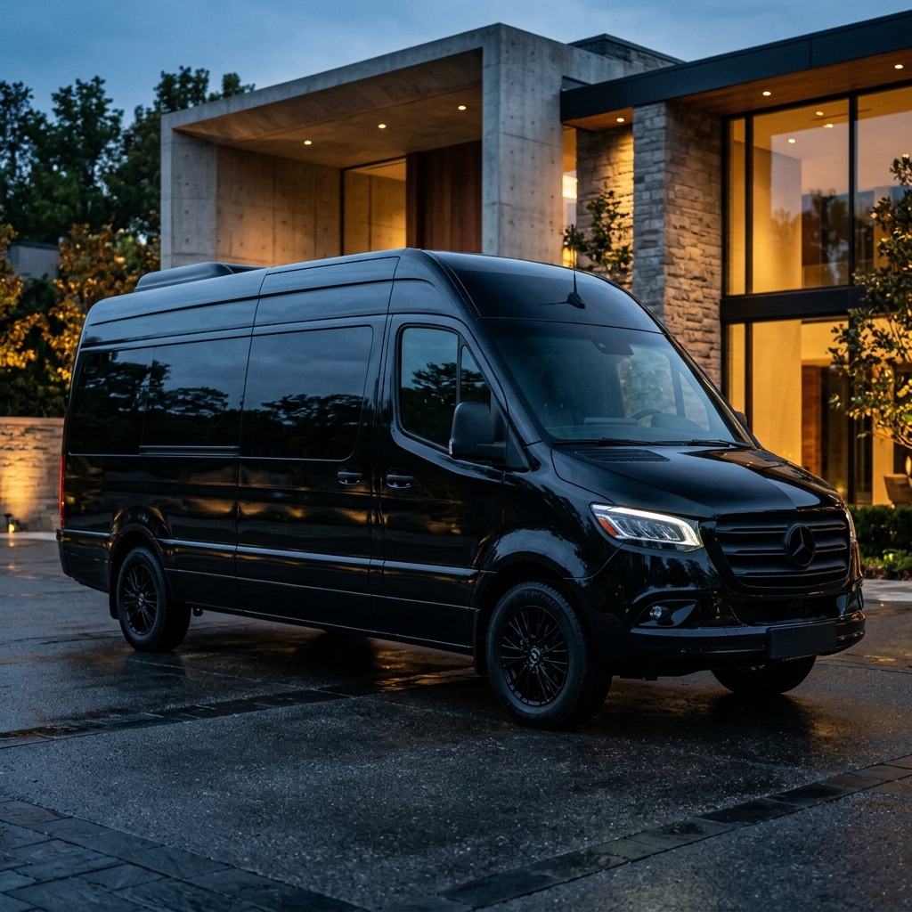 Blacked Out Mercedes Sprinter Exterior